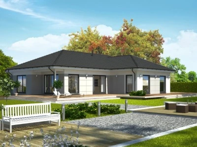 Moderní bungalov s bytem pro projekt 5+kk