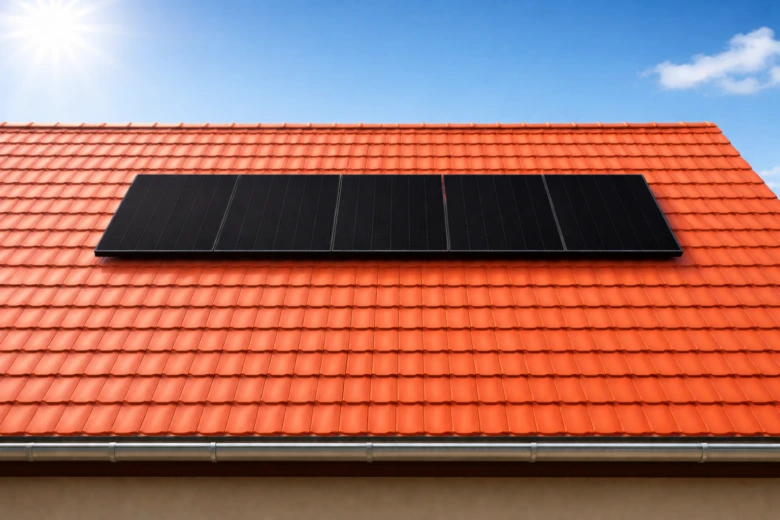 Fotovoltaické panely na střeše pro ohřev vody