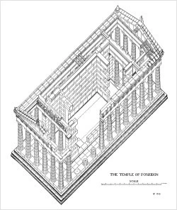 Korintský sloup v architektonickém návrhu interiéru