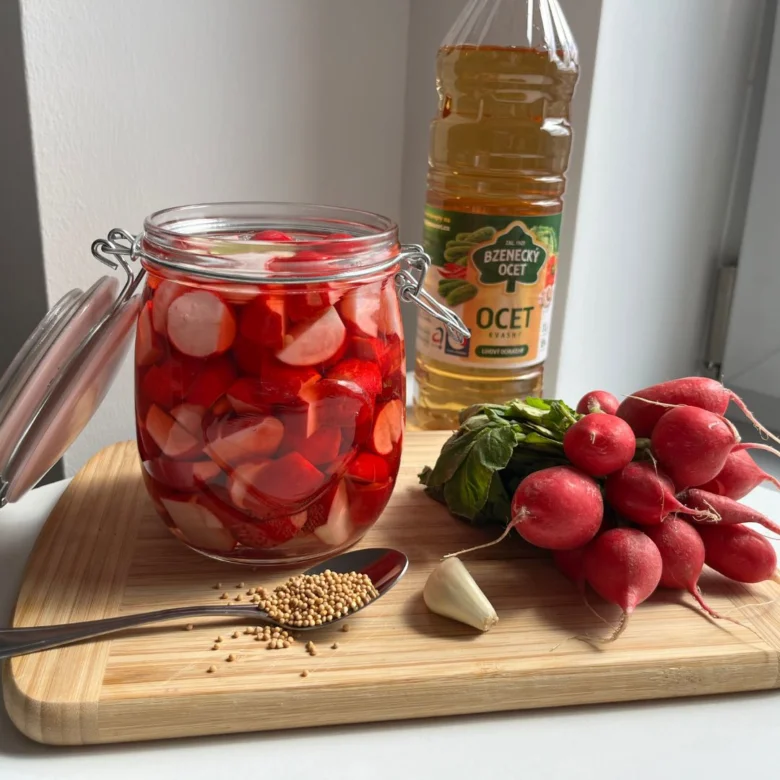 Červená řepa s křenem bez zavařování - recept