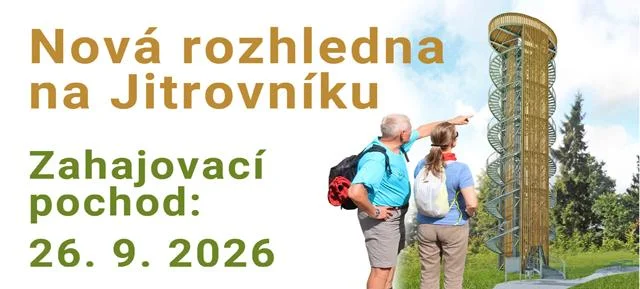 Nová rozhledna na Jitrovníku s turisty